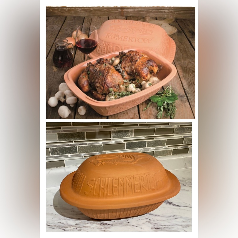 Vintage Schlemmertopf‎ 838 Clay Roaster Scheurich Keramik Pottery West Germany
